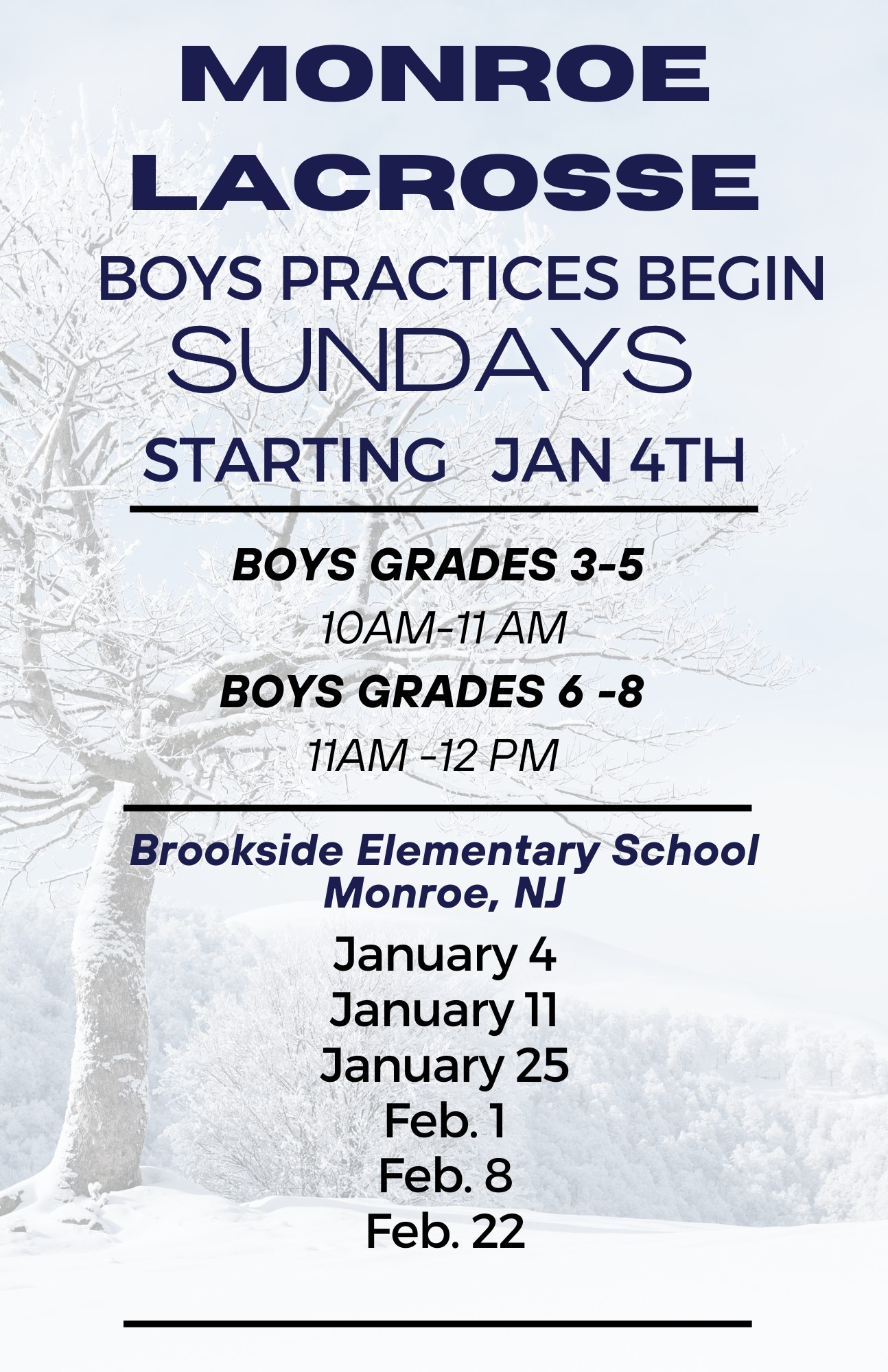 Black &amp; White SImple Welcome Winter Flyer (1)